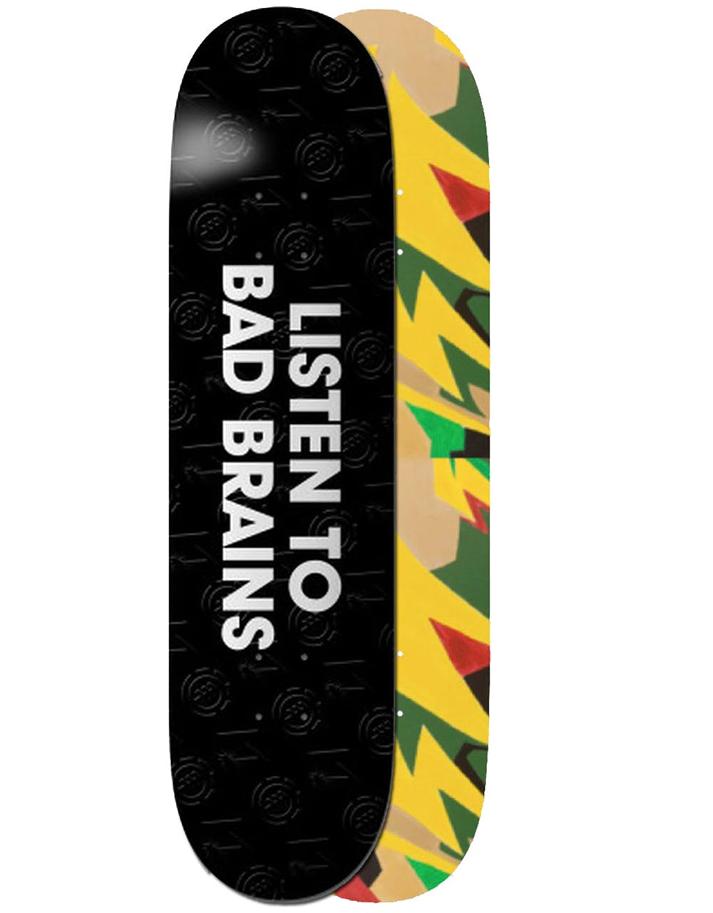 Element x Bad Brains Listen to Scratch Off Skateboard Deck - 8.25"