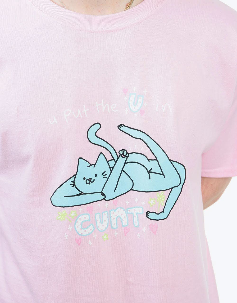 Leon Karssen C**t T-Shirt - Light Pink