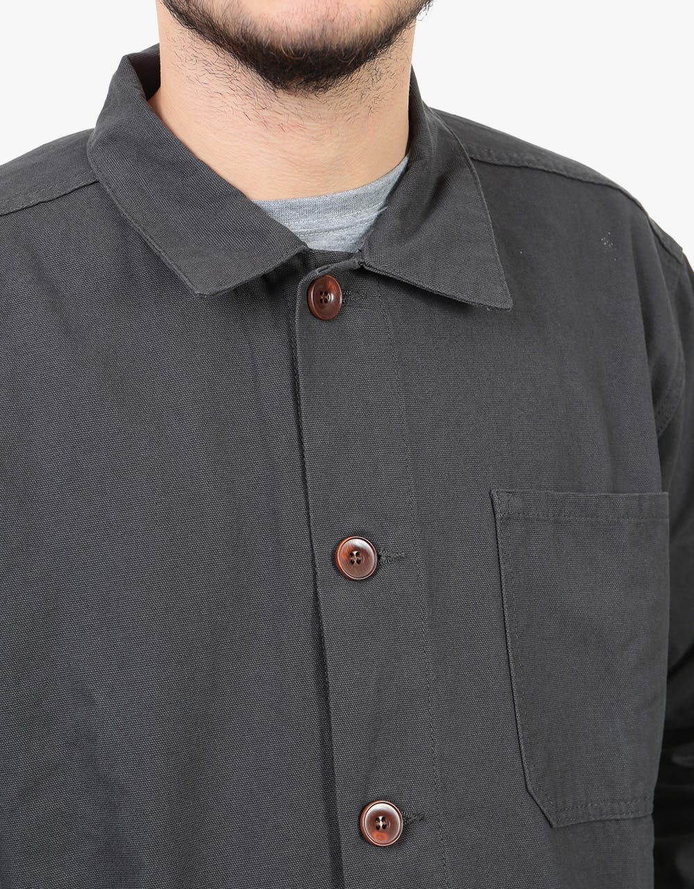 Uskees Lot #3001 L/S Overshirt - Faded Black