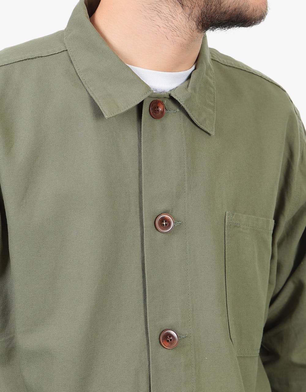 Uskees Lot #3001 L/S Overshirt - Army Green