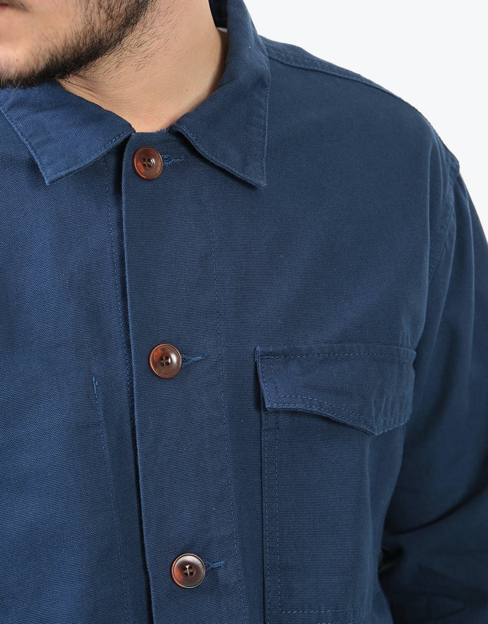 Uskees Lot #3003 L/S Work Shirt - Navy