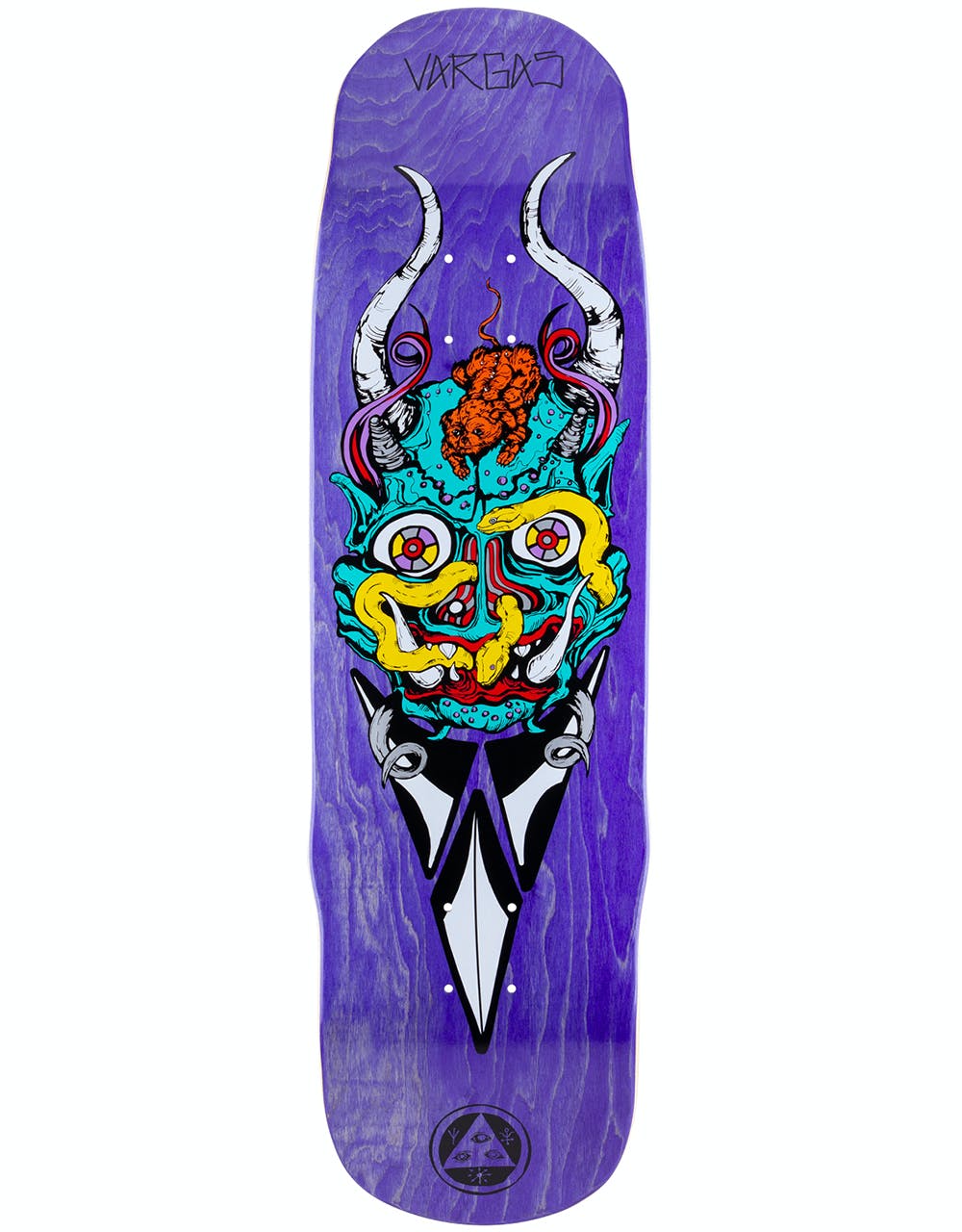 Welcome Vargas Maligno on Effigy Skateboard Deck - 8.8"