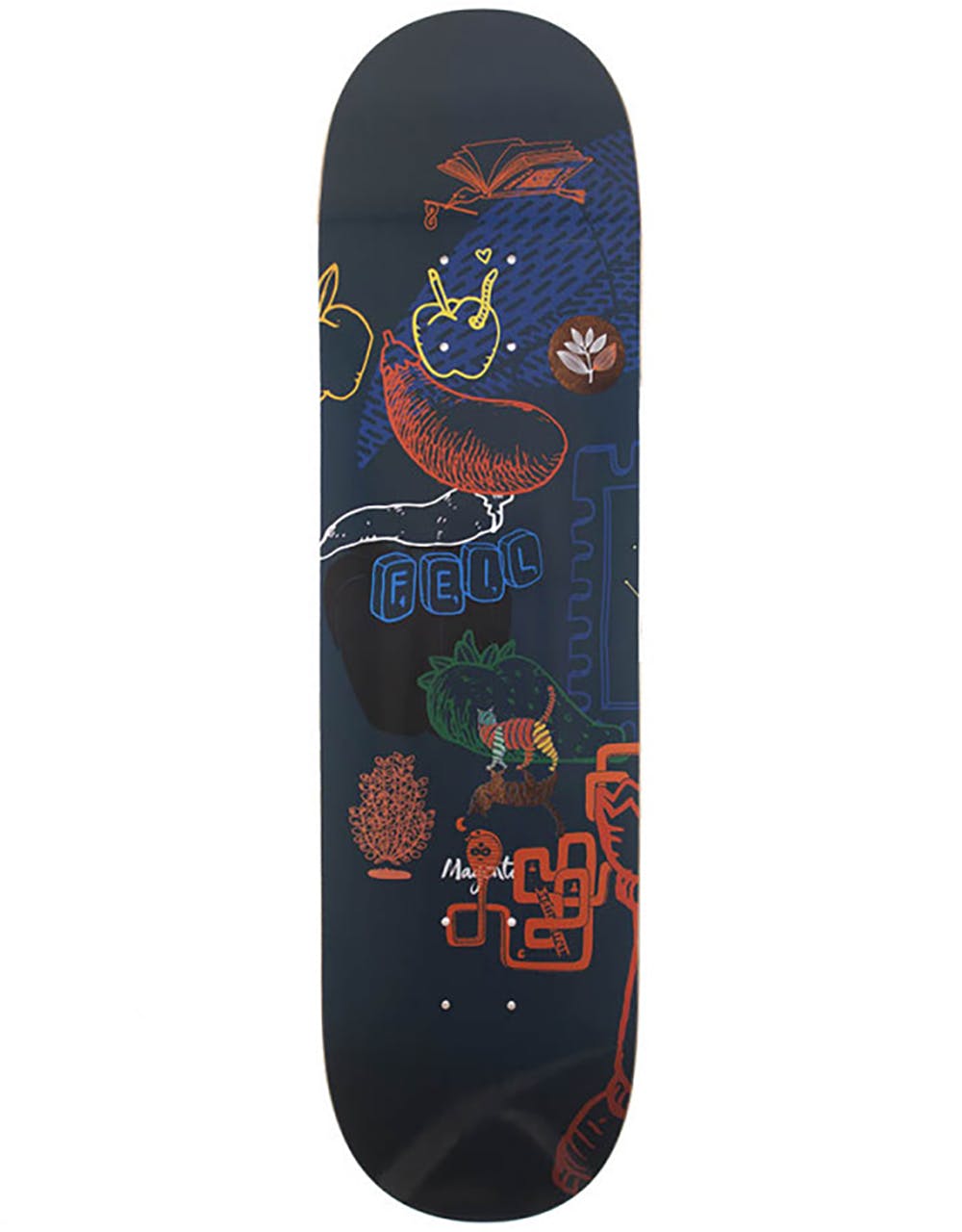 Magenta Feil Leap Series Skateboard Deck - 8.4"