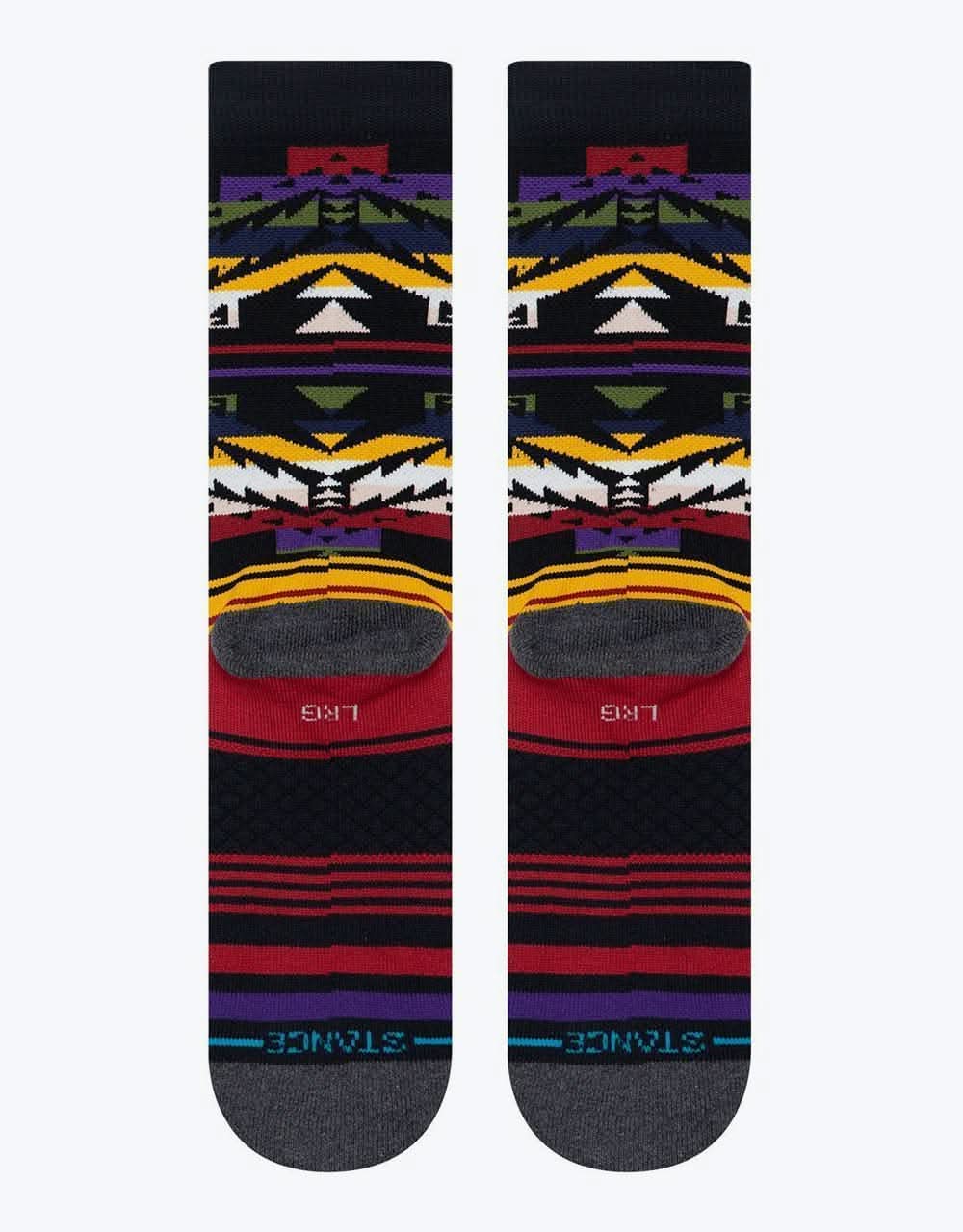 Stance Collision Combed Cotton Crew Socks - Black
