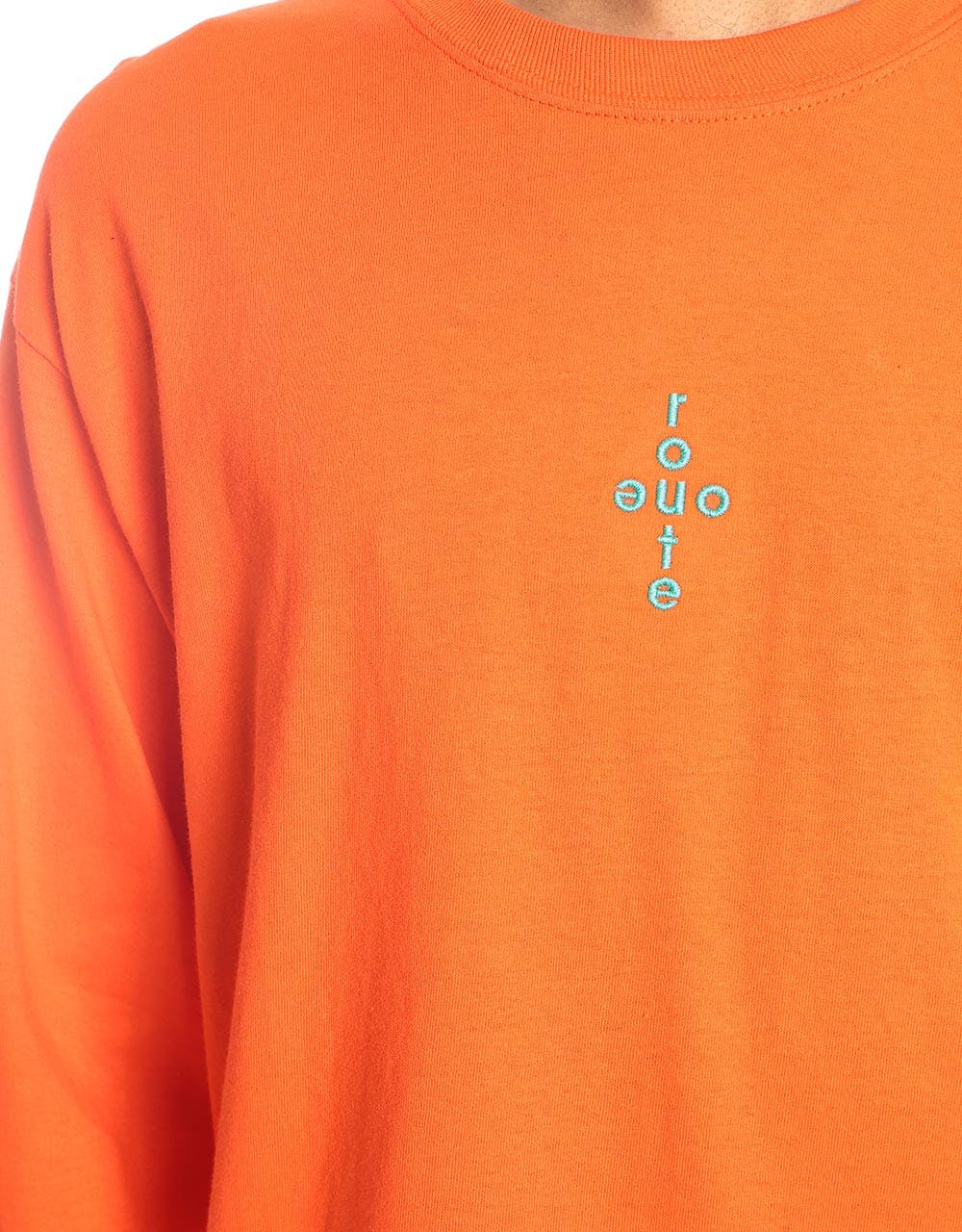 Route One Crossover Long Sleeve T-Shirt - Orange