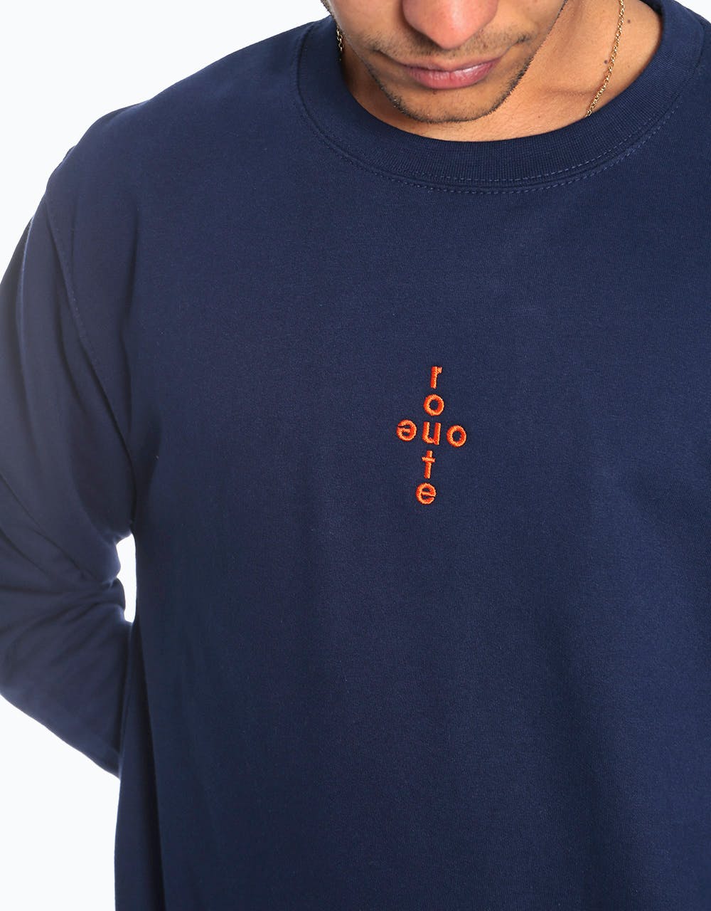 Route One Crossover Sweatshirt - Oxford Navy