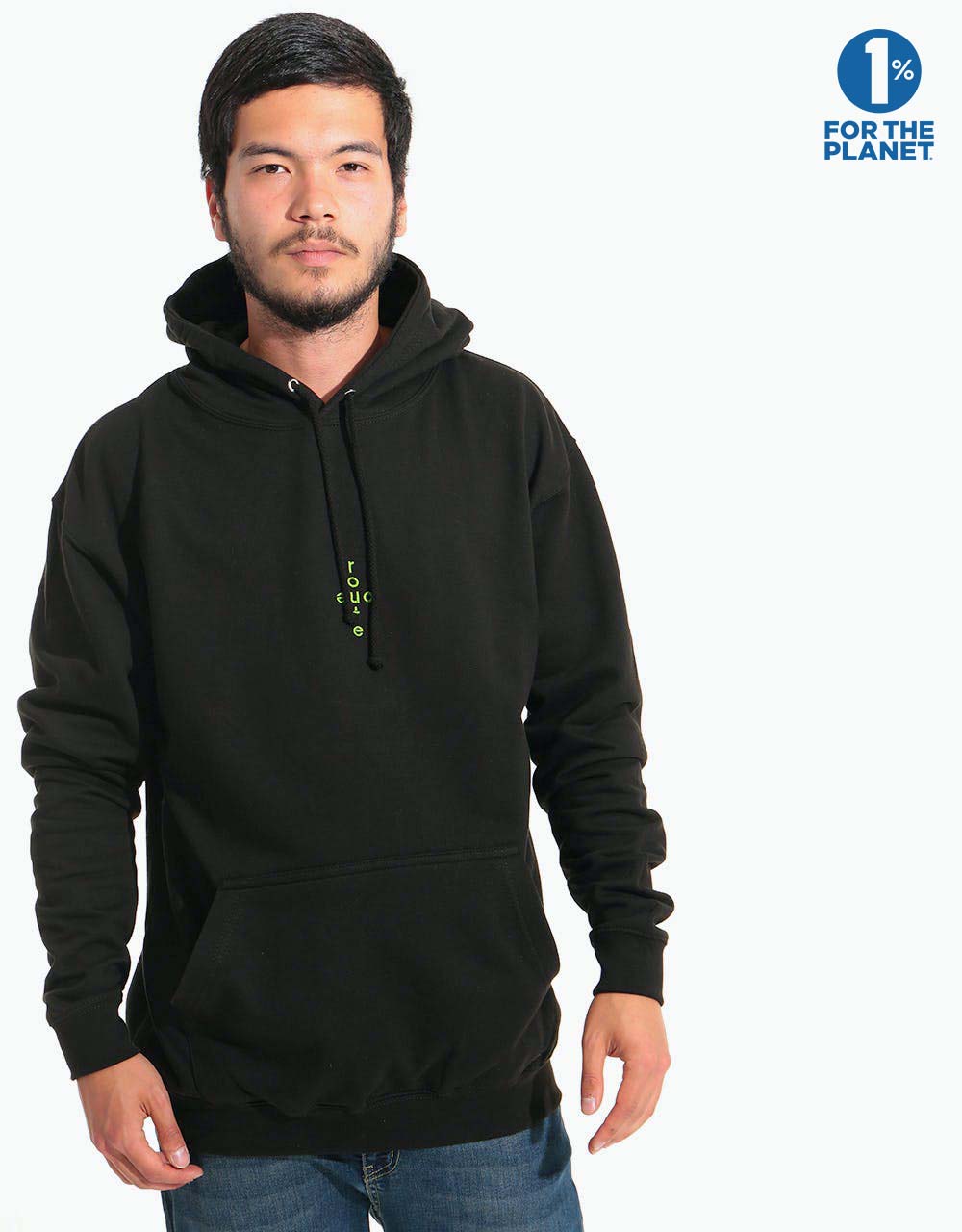 Route One Crossover Pullover Hoodie - Black