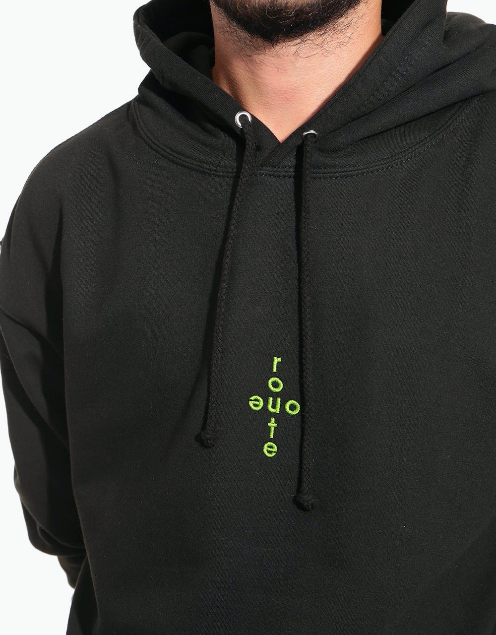 Route One Crossover Pullover Hoodie - Black