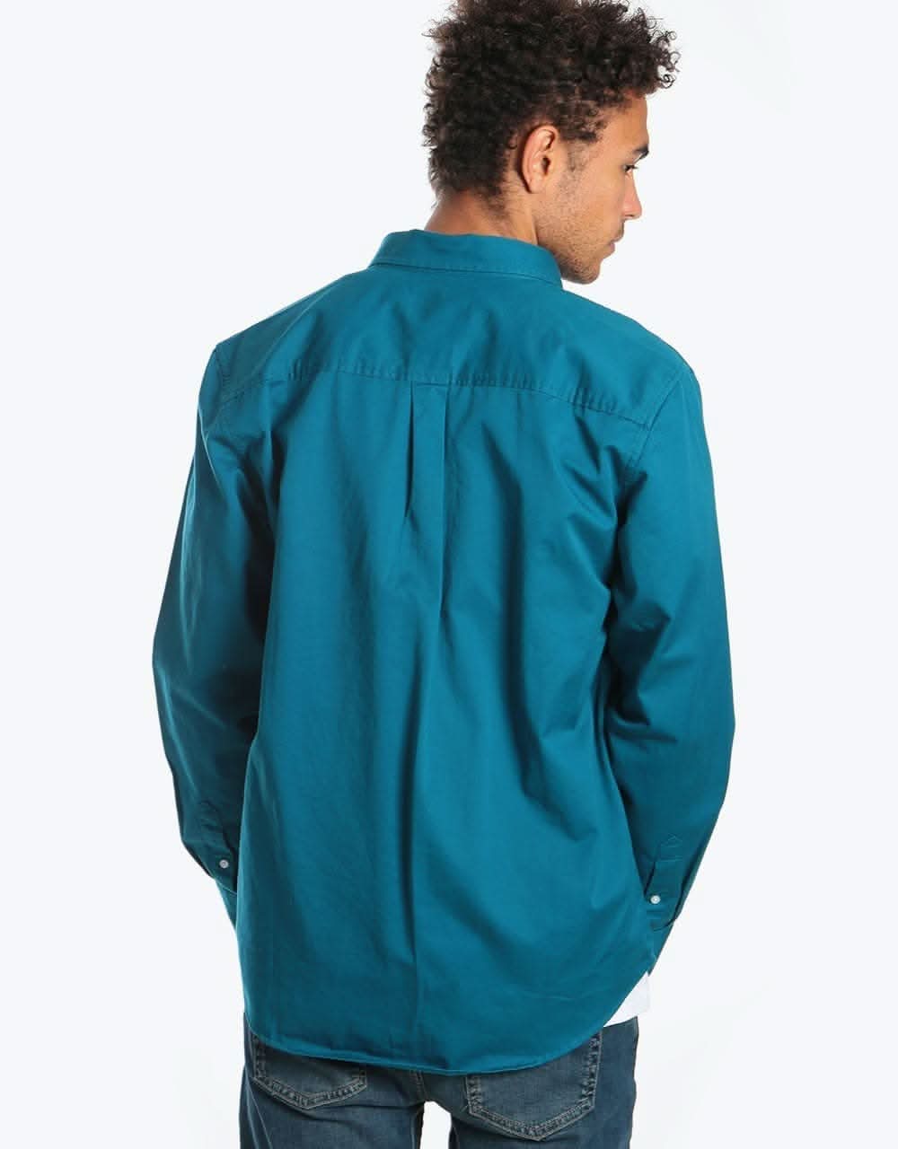 Carhartt WIP L/S Madison Shirt  - Moody Blue/Wax
