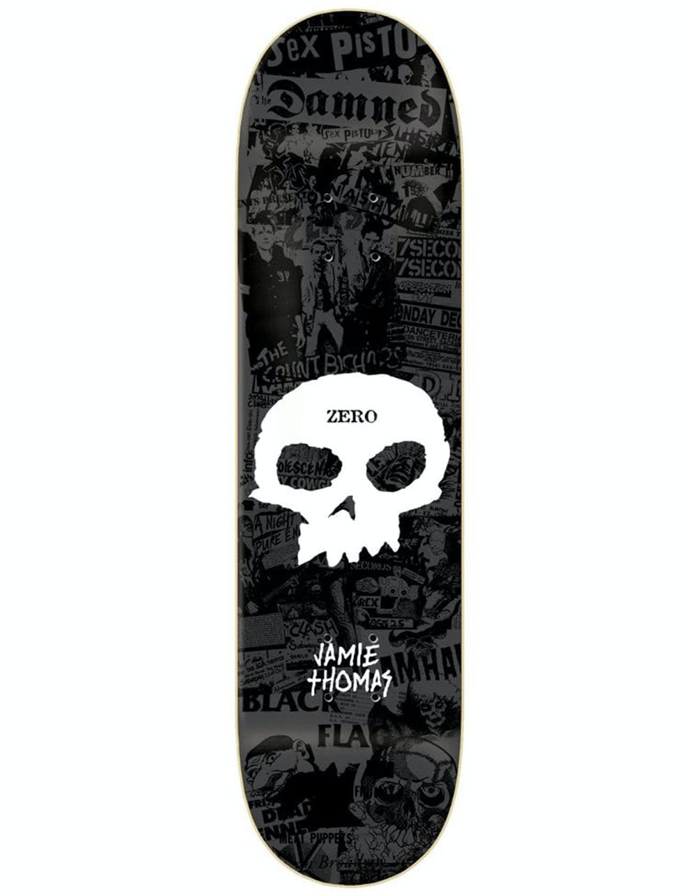 Zero Thomas Signature Skull Skateboard Deck - 8.375"