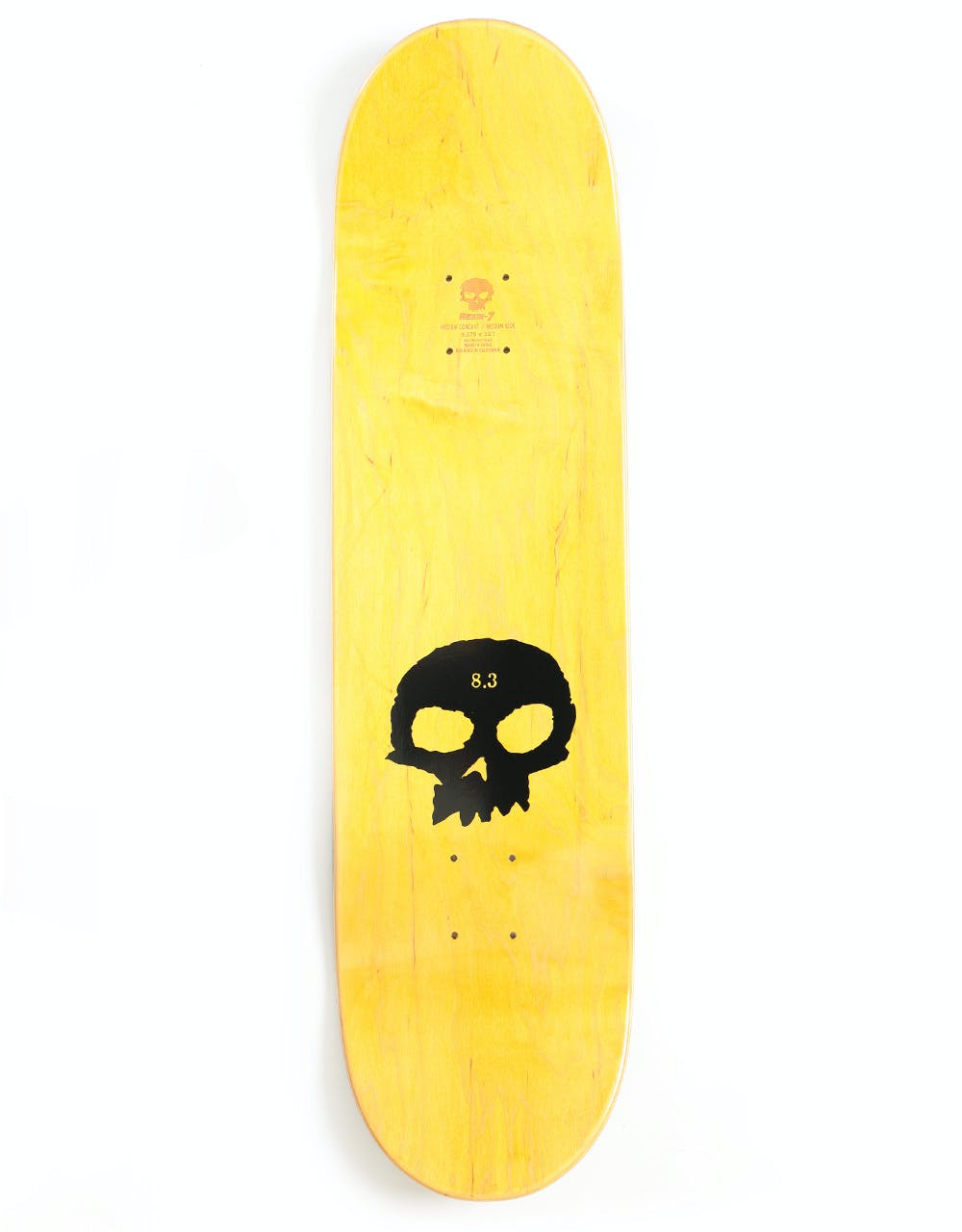 Zero Wimer Single Skull Skateboard Deck - 8.375"