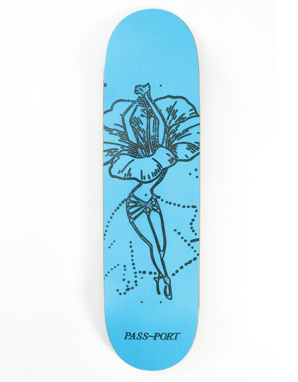 Pass Port Hibiscus 'Floral Dancer' Skateboard Deck - 8.5"
