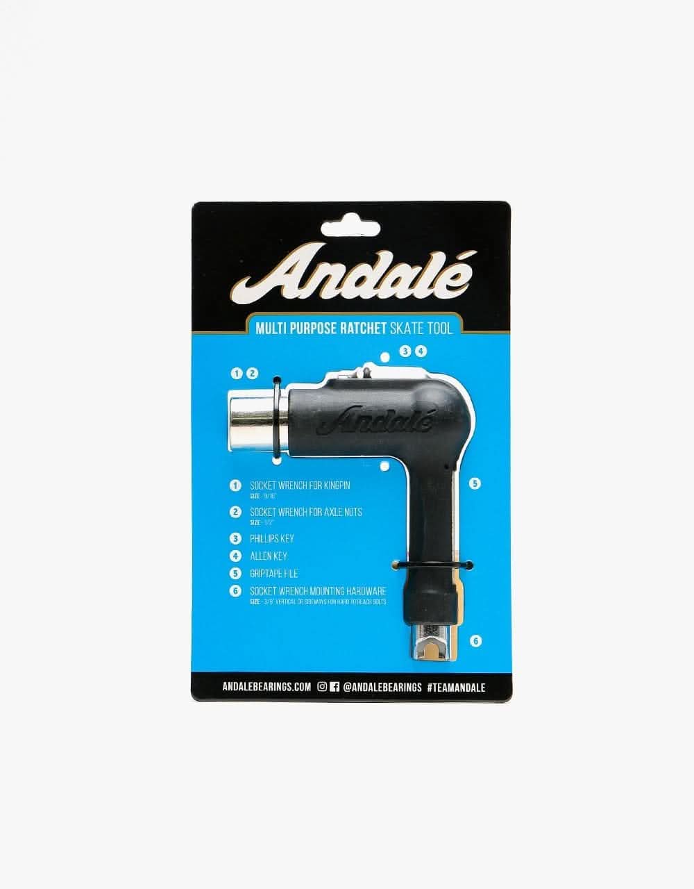 Anofale Andalé Multi Purpose Ratchet Skate Tool - Black