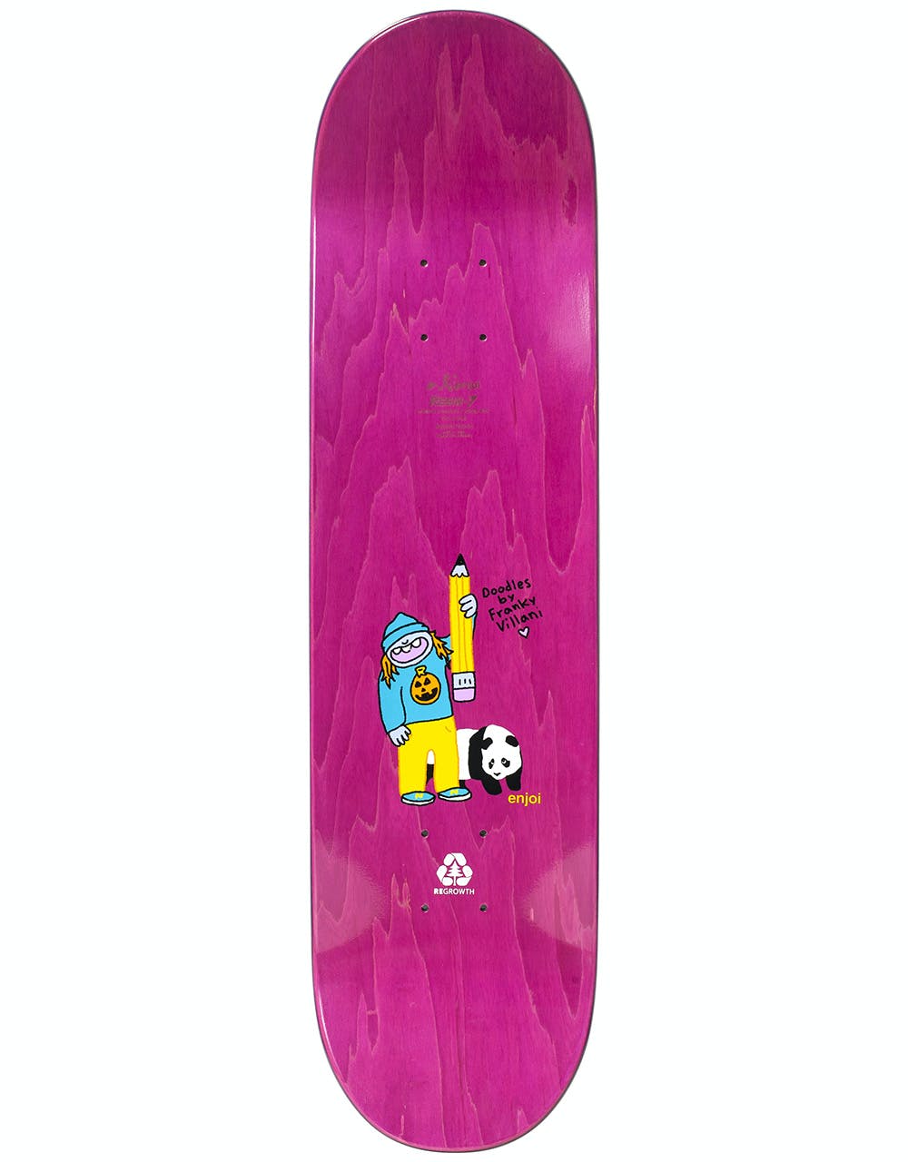 Enjoi Deedz Villani R7 Skateboard Deck - 8.375"
