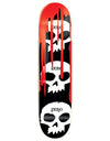 Zero 3 Skulls w/Blood Skateboard Deck - Black/White/Red