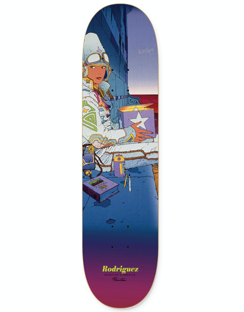 Primitive x Moebius Rodriguez Star Watcher Skateboard Deck - 8.25"