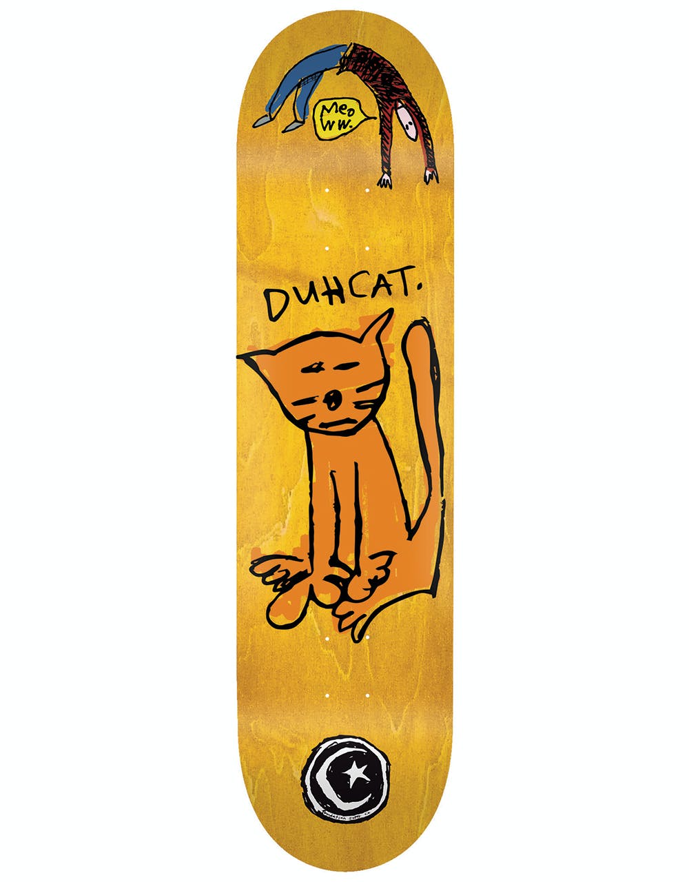 Foundation Duh Cat Skateboard Deck - 8.25"