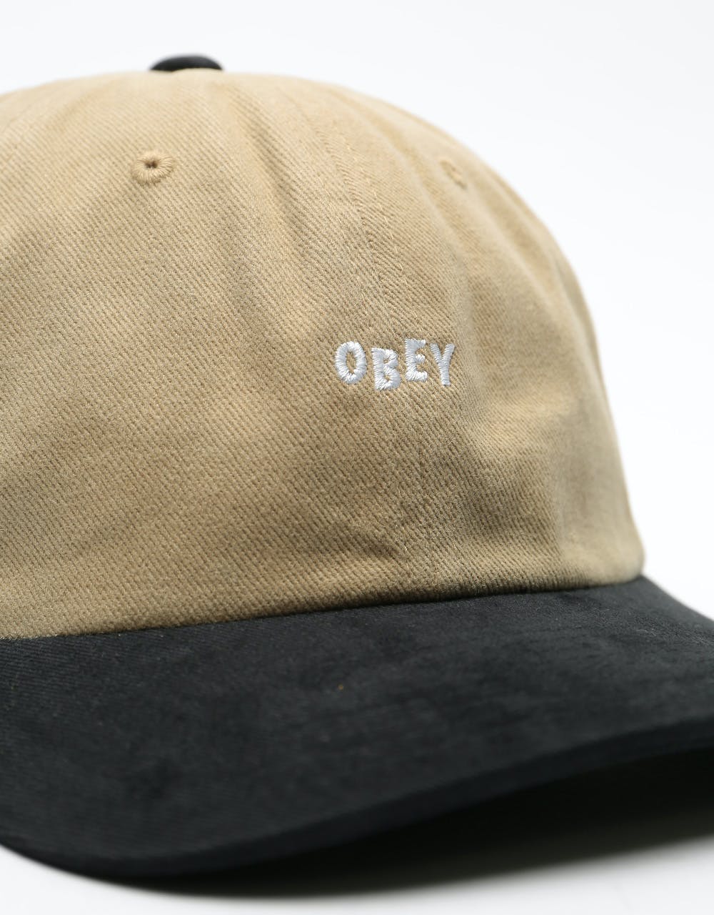 Obey 90's Jumble 6 Panel Cap - Khaki/Black
