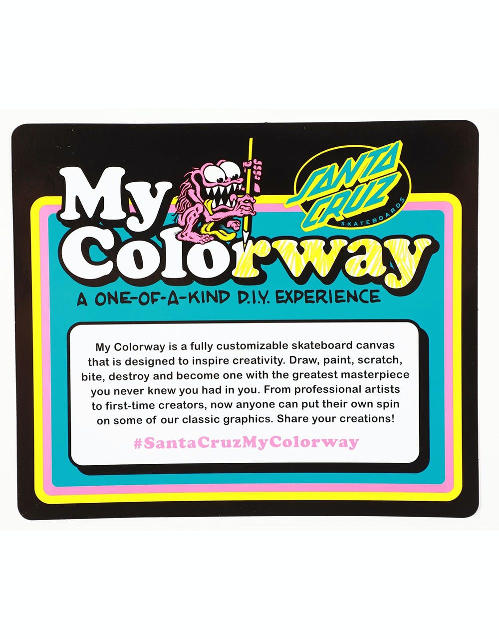 Santa Cruz Salba Tiger 'My Colorway' Reissue Skateboard Deck - 10.3"