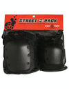 Triple 8 Street Protective 2 Piece Pad Set - Black