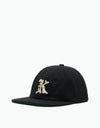 Krooked K Strapback Cap - Black/White