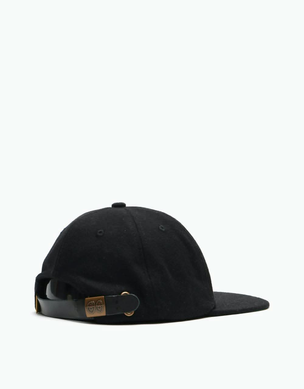 Krooked K Strapback Cap - Black/White