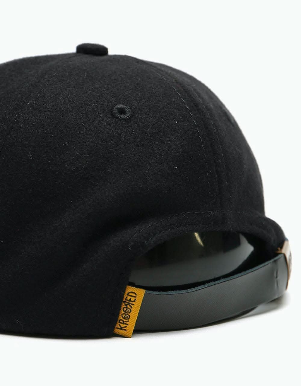 Krooked K Strapback Cap - Black/White