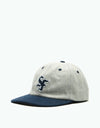 Spitfire Big League Strapback Cap - Light Grey/Navy