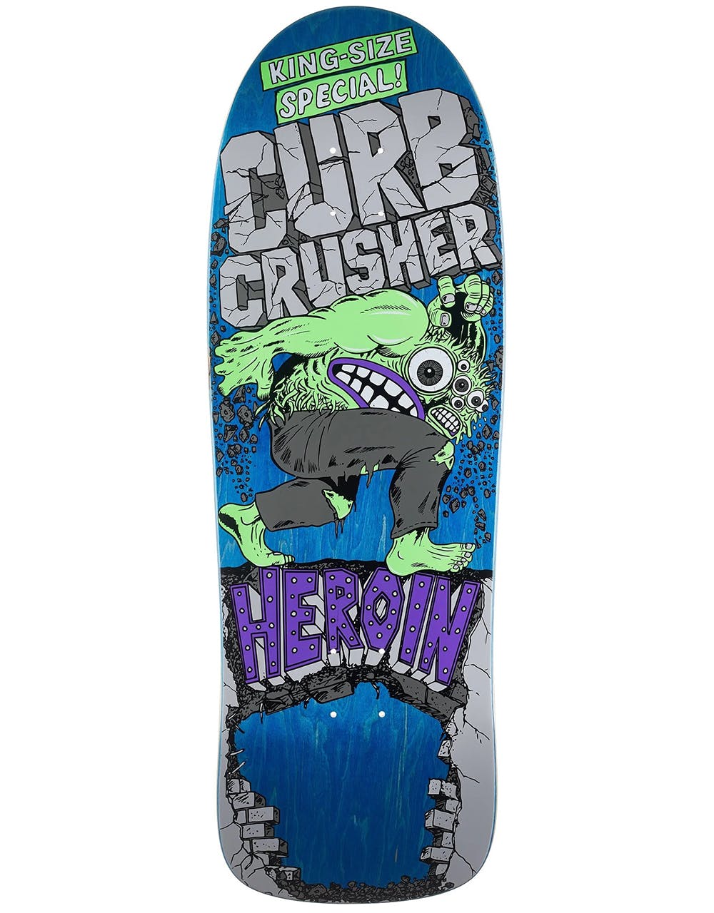 Heroin Curb Crusher Skateboard Deck - 10.25"