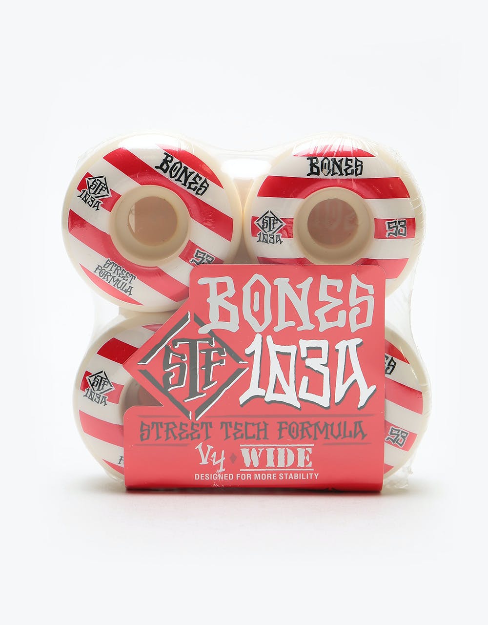 Bones Wide V4 STF 103a Skateboard Wheel - 53mm