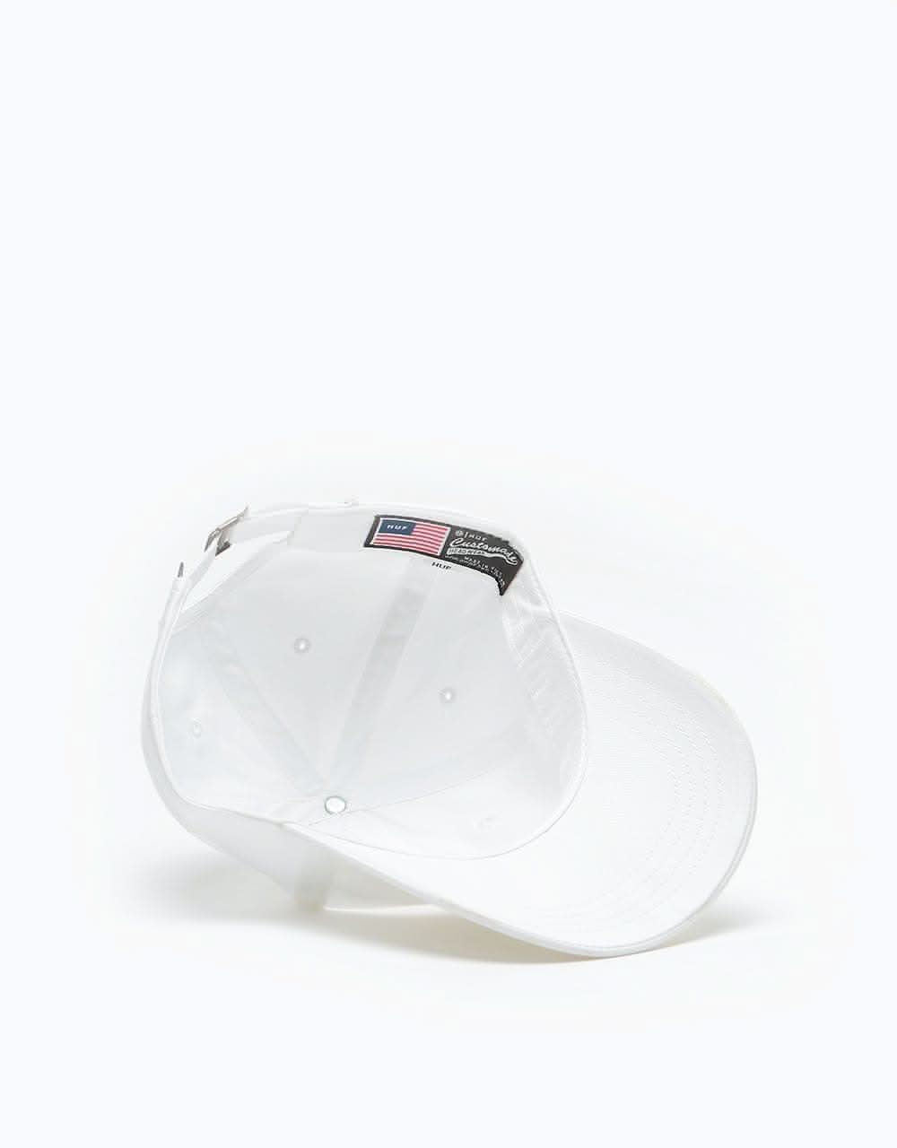 HUF Triple Triangle Curved Visor Cap - White