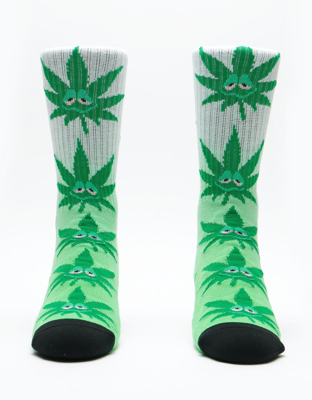 HUF Green Buddy Tiedye Plantlife Socks - Green
