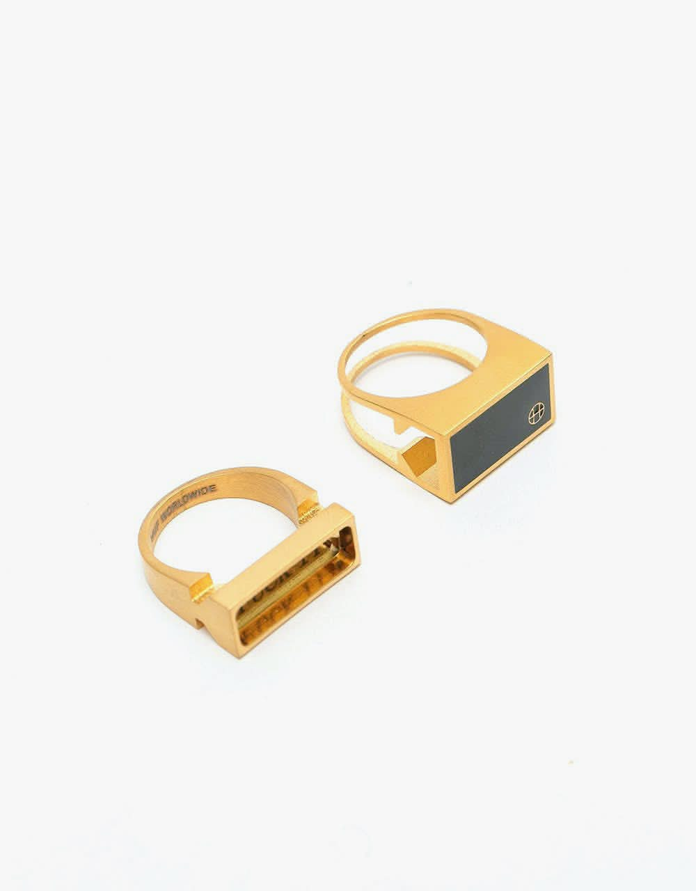 HUF Circle H Stash Ring - Gold