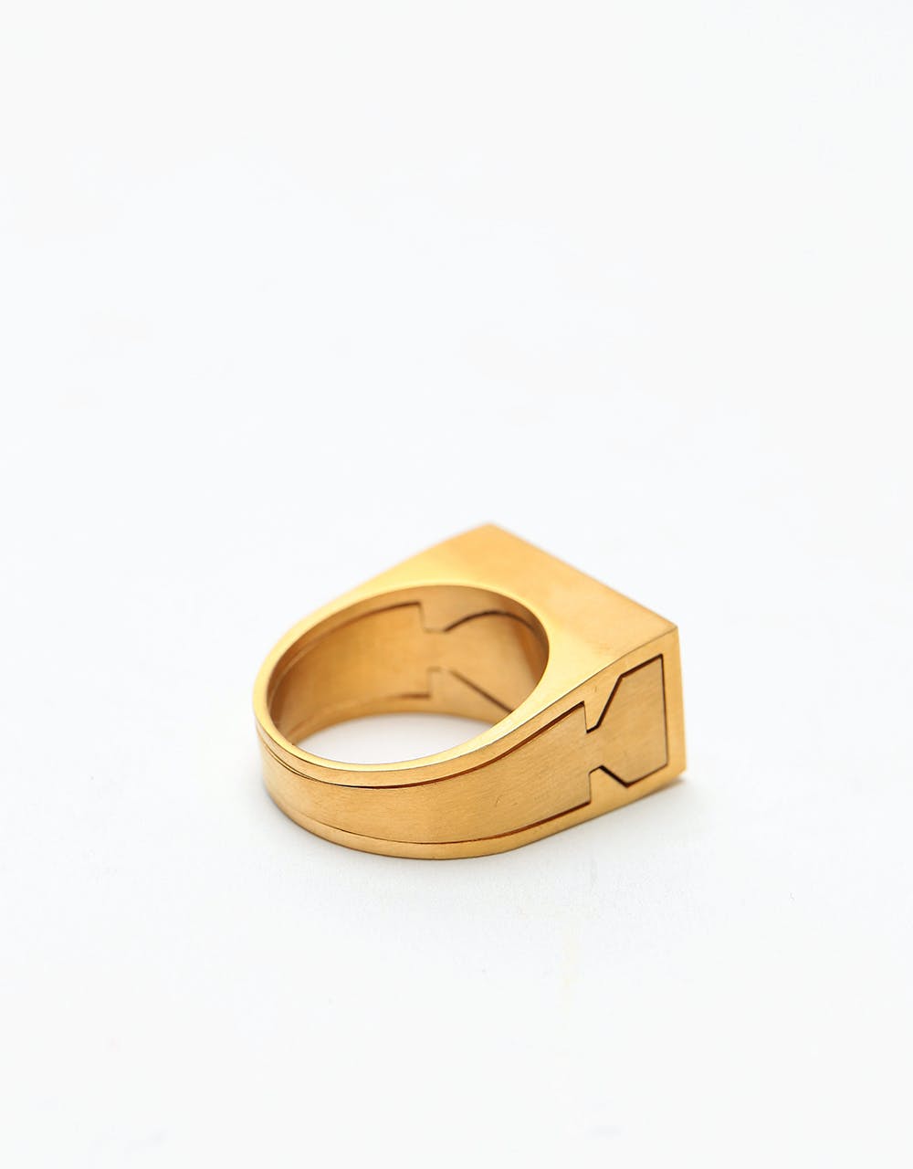 HUF Circle H Stash Ring - Gold