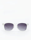 Chocolate Deluxe Chunk Sunglasses - Clear