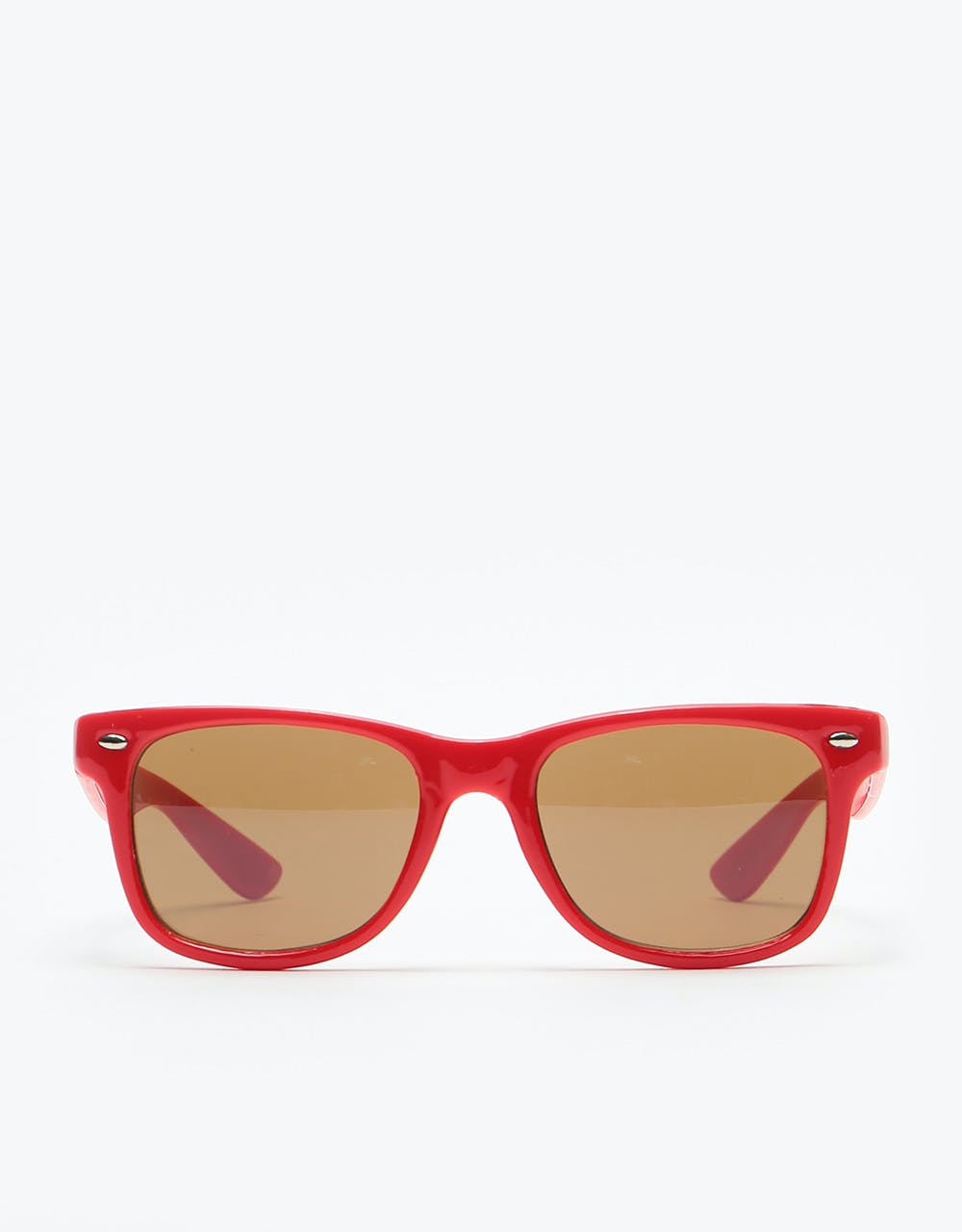 Round Shape Retro Golden-Red UV Protection Sunglasses Shades/Frame For Men  & Women (Red Lens)