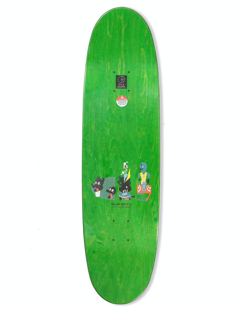 Polar Brady Hypergamy Skateboard Deck - FOOTBALL Shape 8.75"