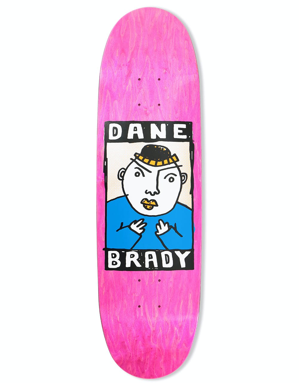 Polar Brady Portrait Skateboard Deck - FOOTBALL Shape 9.25"