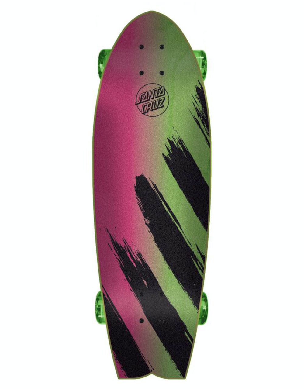 Santa Cruz Brush Dot Shark Cruiser Skateboard - 8.8" x 27.7"