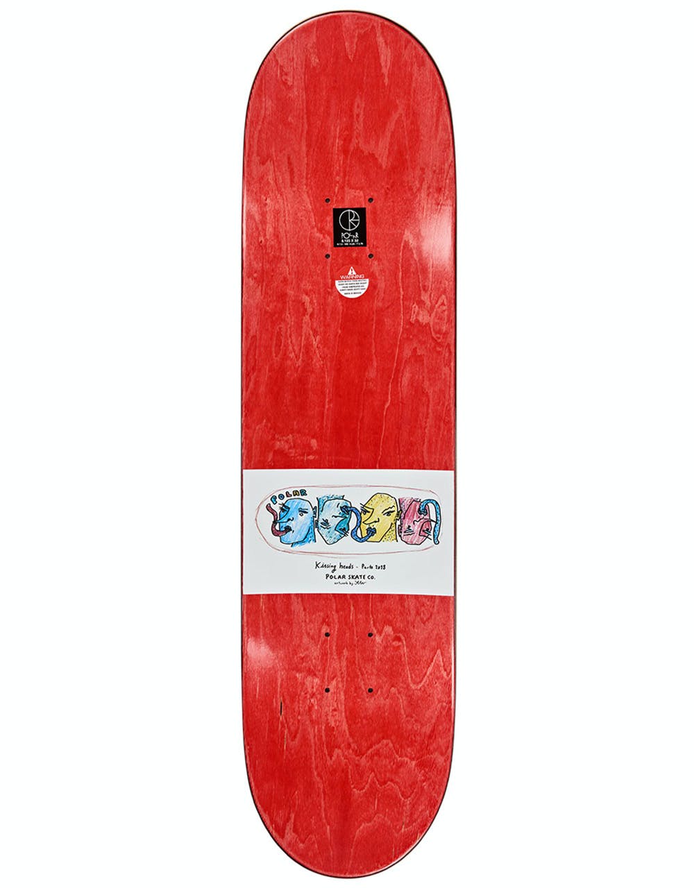 Polar Kissing Heads Skateboard Deck - 8.625"