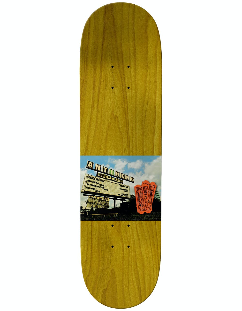 Anti Hero BA Drive In Skateboard Deck - 8.75"