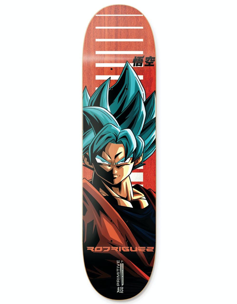 Primitive x Dragon Ball Z Rodriguez Goku SSG Skateboard Deck - 8"