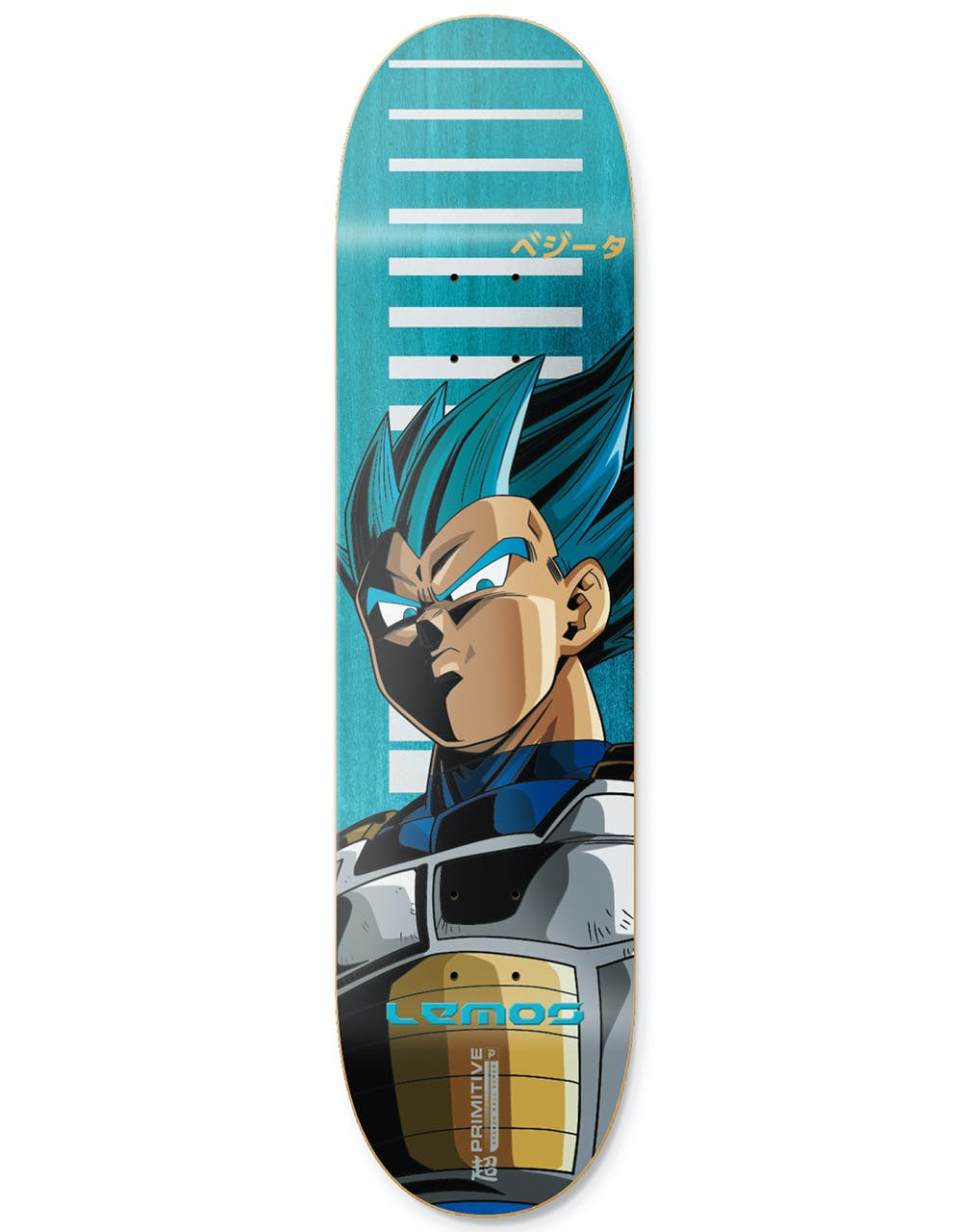 Primitive x Dragon Ball Z Lemos Vegeta SSG Skateboard Deck - 8.25"