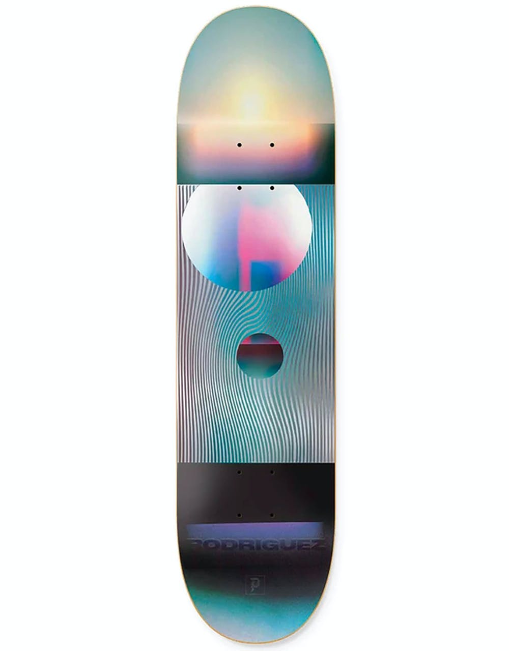 Primitive Rodriguez Color Waves  Skateboard Deck - 8.25"