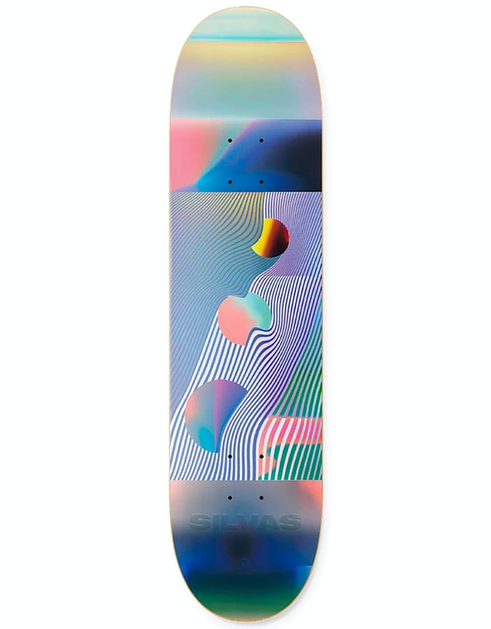 Primitive Silvas Color Waves  Skateboard Deck - 8.125"