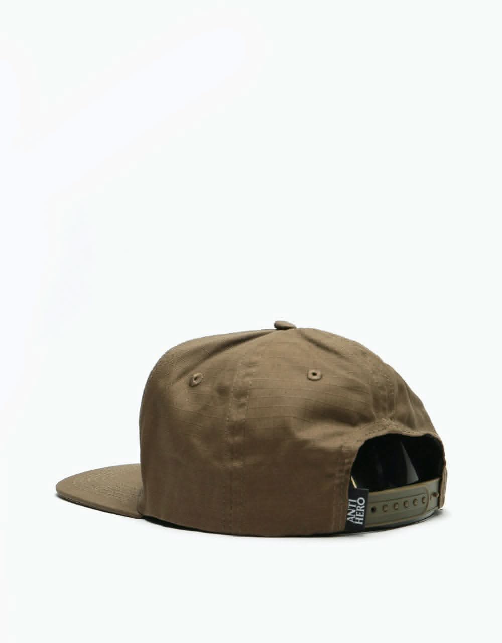Anti Hero Basic Eagle Snapback Cap - Brown/Gold