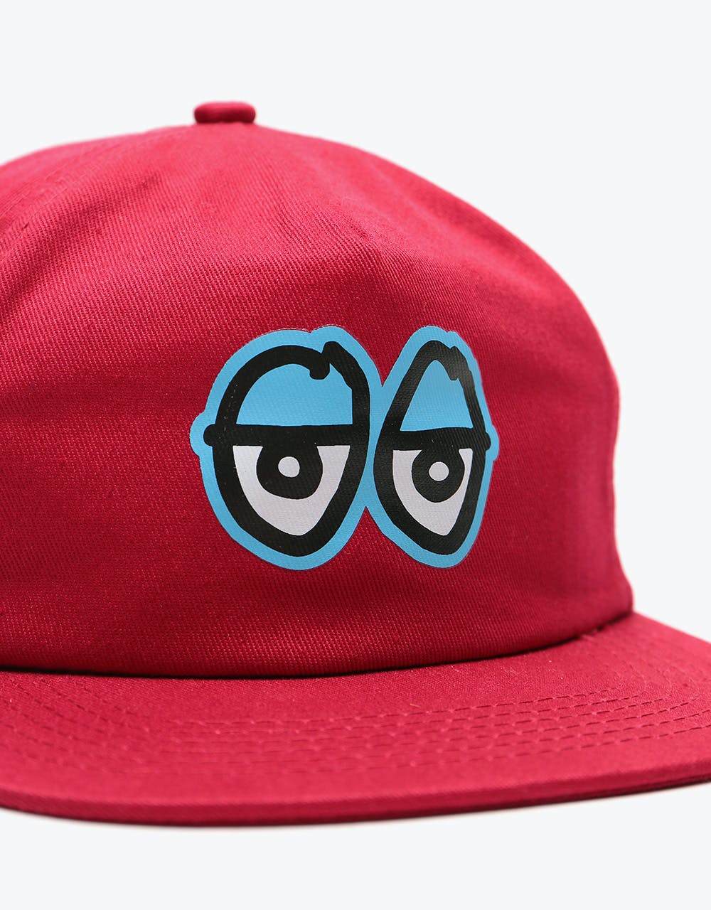 Krooked KR Eyes Snapback Cap - Cardinal
