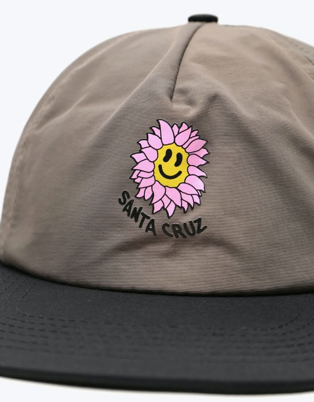 Santa Cruz Baked Flower Snapback Cap - Steel/Black
