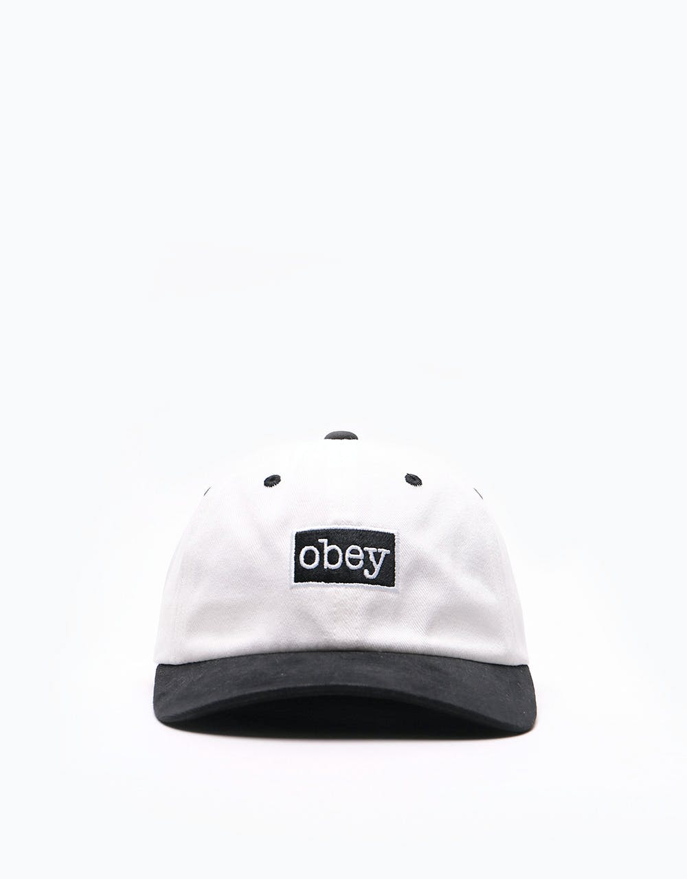 Obey Brooks 6 Panel Cap - Off White