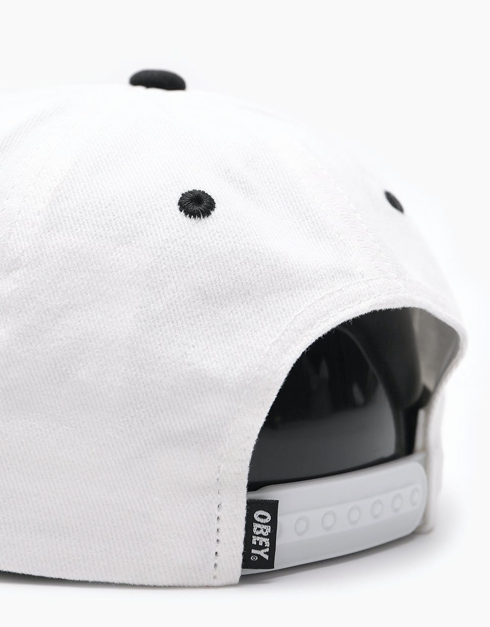 Obey Brooks 6 Panel Cap - Off White